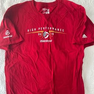 Adidas men’s red XL T-shirt. USA volleyball.
